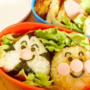 キャラ弁☆遠足に♪アンパンマン&おむすびまん